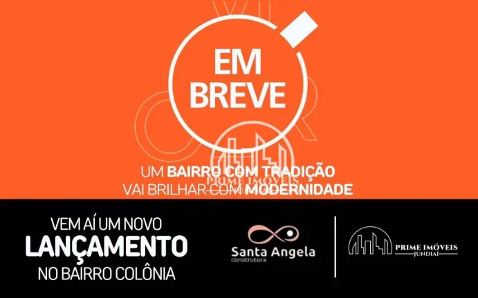 Apartamento PRÉ-LANÇAMENTO planta - no queridinho bairro da Colônia - Jundiaí/SP