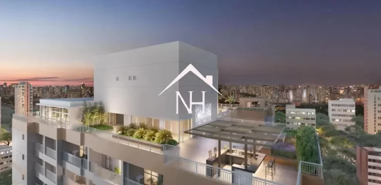 Imagem apartamento de 56m com dormitório e terraço,Churrasqueira,Cinema,Piscina,Salão de festas,Redário,coworking Bicicletário,Coworking,fitnss,lavanderia