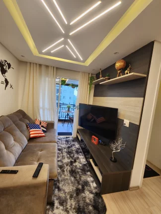 Imagem Apartamento de 2 dorms (suíte), 1 vaga com churrasqueira à carvão no condominio Exuberance Club