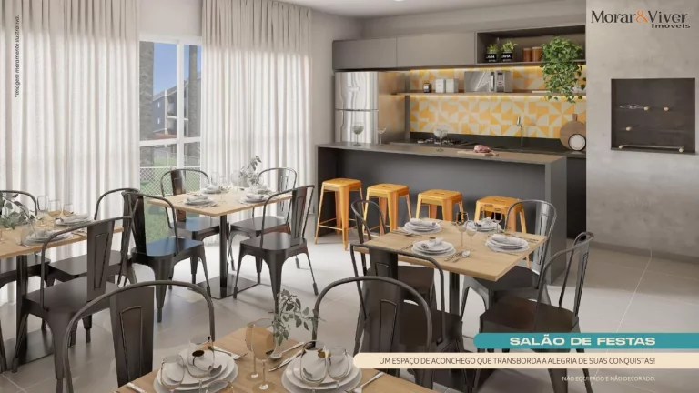 Imagem Apartamento para Venda em Pinhais, Vargem Grande, 2 dormitórios, 1 banheiro, 1 vaga