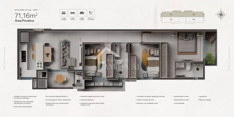 Imagem APARTAMENTO COM 3 QUARTOS NO COSTA E SILVA