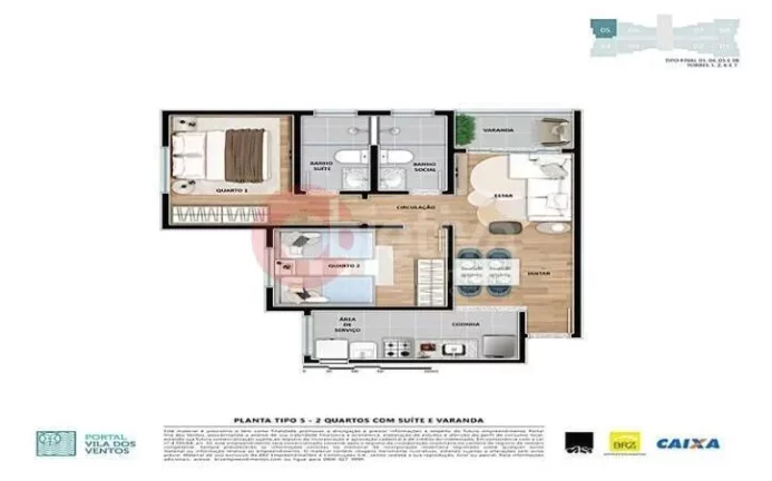 Imagem Apartamento com 2 dormitórios à venda, 53 m² - Nova São Pedro - São Pedro da Aldeia/RJ