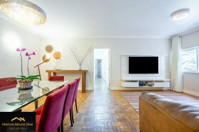 Imagem Apartamento Reformado na Av. Angelica, 144m², 3 dorms (1 suíte), lavabo, 1 Vaga. Edifício com Lazer