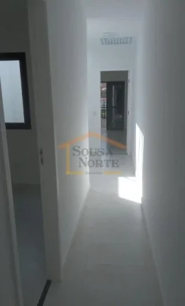Imagem Sobrado novo, com 125 m² de área construída, distribuídos em 3 dormitórios, sendo 3 suítes, sa...