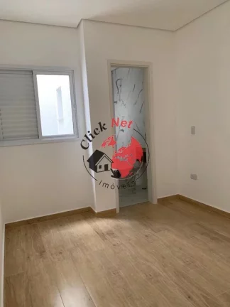 Imagem Cobertura nova com elevador,105m2 , 2 dorms c suíte, quintal e churrasq ,2 vagas , Santa Maria, Santo André