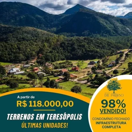 Imagem Terreno em Condomínio para Venda em Teresópolis / RJ no bairro Vale Alpino