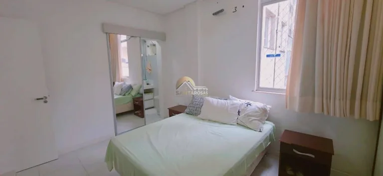 Imagem Graça: 130m², 3 quartos com 1 suíte, andar alto, nascente, vista livre e varanda integrada à sala.
