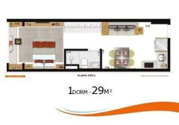 Imagem Apartamento à venda em São Paulo, Brás, com 1 quarto, 29m2