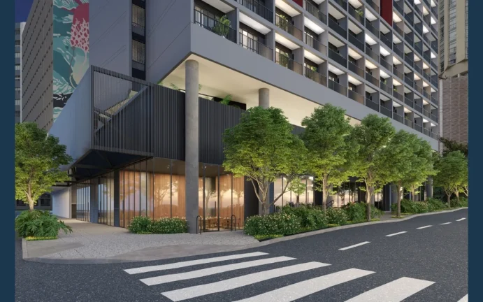Imagem Studio em frente ao edifício Copan - 25,59M², Academia, SPA, Lavanderia.
