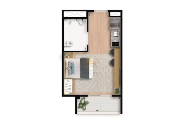 Imagem My One Estação Brooklin - “Studio Moderno de 25 m² no Brooklin – Conforto, Praticidade e Localização Premium”