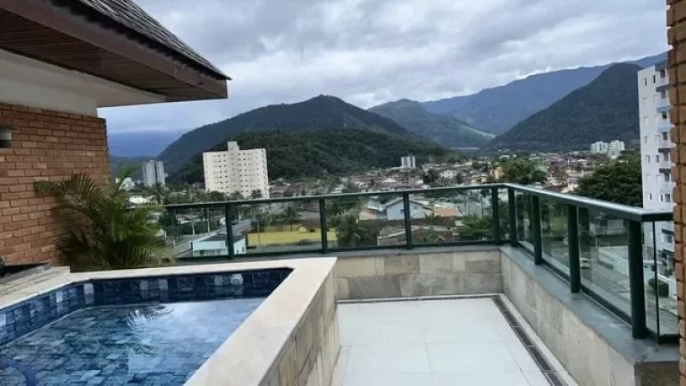 Imagem Apartamento Duplex com 4 dormitórios à venda, 274 m² por R$ 1.490.000,00 - Prainha - Caraguatatuba/SP