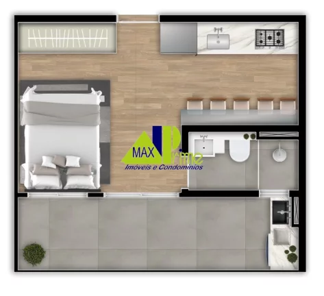 Imagem Imperdível Apartamento à Venda em São Paulo - Chácara Califórnia! 1 Quarto, 1 Sala, 1 Banheiro, 30,48 m².
