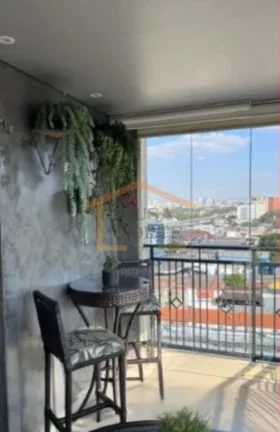 Imagem Apartamento mobiliado, 2 dormitórios, sendo 1 suíte, sala ampla, varanda gourmet com adega, cervej...