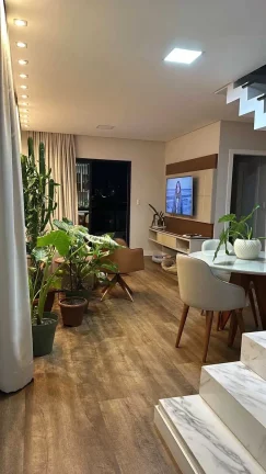 Imagem Cobertura Duplex mobiliada com 3 dormitórios sendo 1 suíte e 2 vagas de garagem em Itajaí