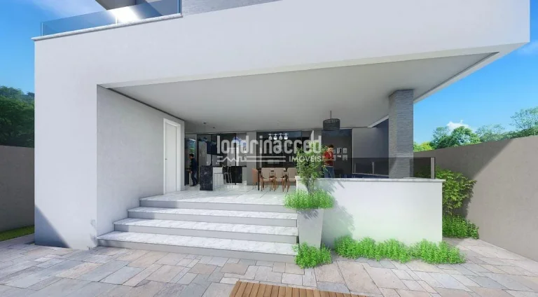 Imagem Casa em construção no Condomínio Araçari com 200m², 3 suítes, 5 banheiros, 2 vagas de garagem e localização privilegiada na Zona Leste de Londrina
