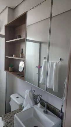 Imagem Apartamento com 1 dormitório com lazer completo, andar alto e vaga demarcada à venda, 44 m² por R$ 636.000 - Campo Grande - Santos/SP