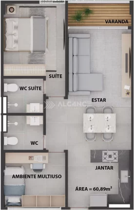 Imagem Sala Comercial - 47,11 m² - Cabo Branco, João Pessoa/PB