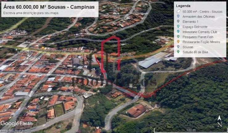 Imagem ÁREA PARA EMPREENDIMENTO COMERCIAL OU RESIDENCIAL - ZM1 - APA - CENTRO DE SOUSAS - CAMPINAS - SP