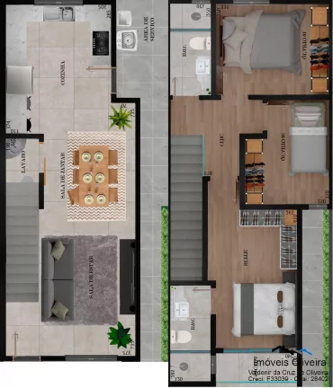Imagem Sobrado no Bairro Florais do Paraná por R$420.000,00