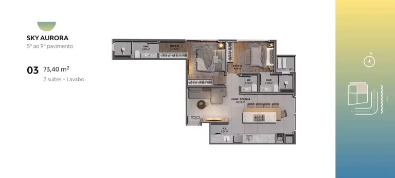 Imagem Apartamentos à venda SKY Rooftop !