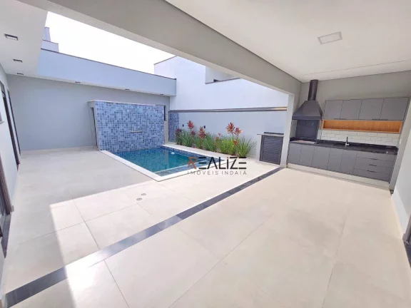 Imagem Casa moderna com 3 suítes e escritório à venda, 193 m² por R$ 1.640.000 - Condomínio Fechado - Indaiatuba/SP