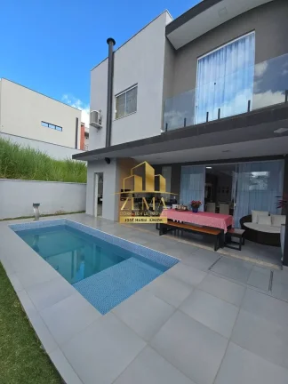 Imagem Sobrado Condominio, 4 Dorm, 219m2 Constr. X 288m2, Piscina, Amplo Gourmet,