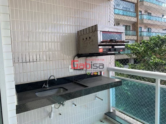 Imagem Apartamento com 3 dormitórios para alugar, 100 m² por R$ 3.765,15/mês - Braga - Cabo Frio/RJ