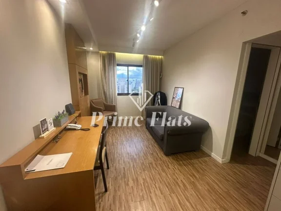 Imagem Flat disponível para locação no The World Executive Flat na Vila Olímpia, com 34m², 1 dormitório e 1 vaga de garagem