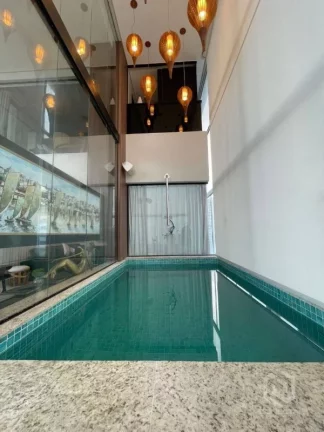 Imagem A 5ª Avenida selecionou esse exclusivo DUPLEX decorado pé direito de 6 metros, 200 m² piscina privativa no Charmoso Edifício LUMIERE Horto Florestal