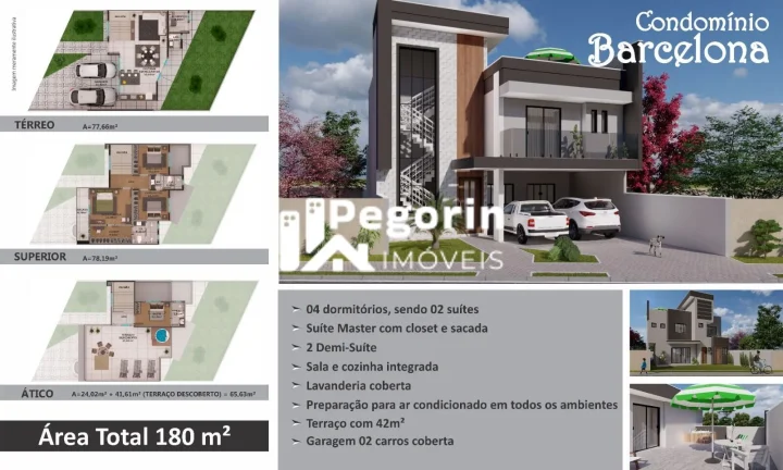 Imagem Sobrado Triplex em Condomínio