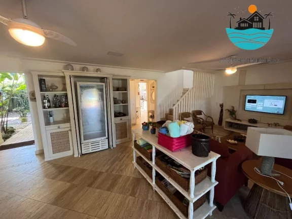Imagem Casa em condomínio pé na areia c/ vista ao mar para venda e locação em Juquehy com 4 suítes, 10 pes. 201m² de área construída | Juquehy Imobiliária
