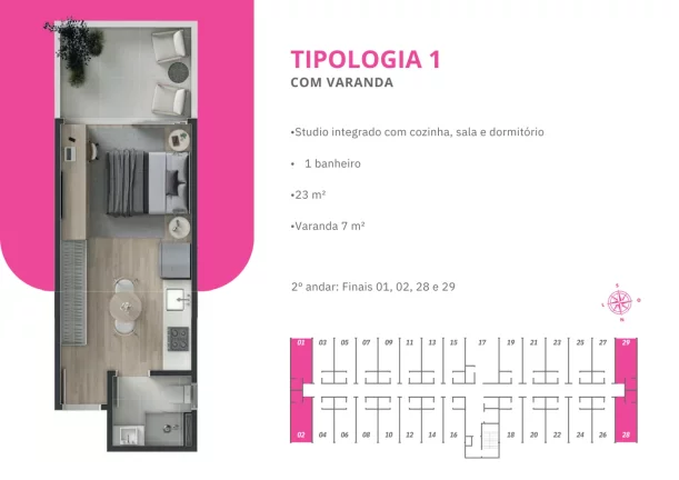 Imagem Studio para Venda em Florianópolis / SC no bairro Vargem Grande