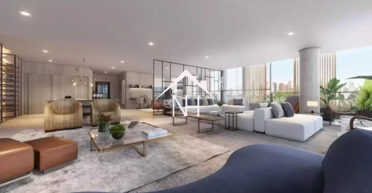 Imagem Apartamento de 372m c/4suítes (1 master), 4 vagas c/carregador p/carro elétrico, terraço gourmet brinquedoteca, piscina, fitness, lounge festas,jardim