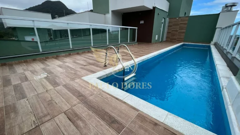 Imagem COBERTURA COM VISTA PANORÂMICA DO MAR NA PRAIA DO PEREQUE-AÇÚ EM UBATUBA-SP