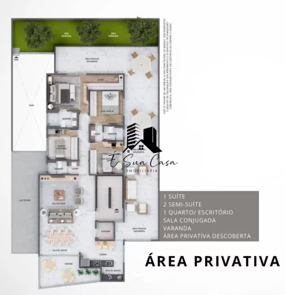 Imagem Área Privativa à venda de 4 quartos Bairro Castelo - Belo Horizonte/MG