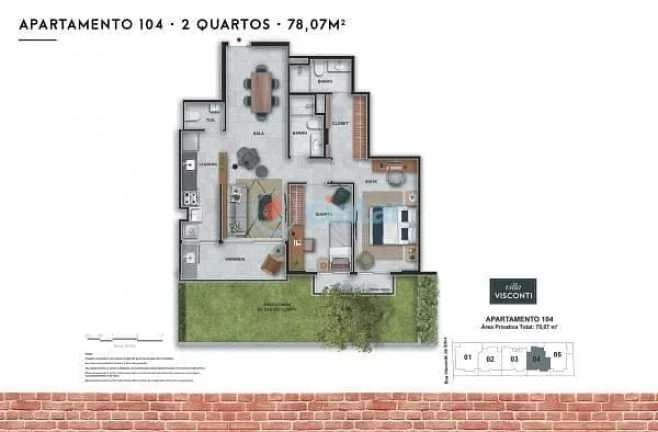 Imagem Apartamento à venda 2 Quartos 2 Suites 1 Vaga 84.08M Botafogo Rio de Janeiro - RJ | Villa Visconti