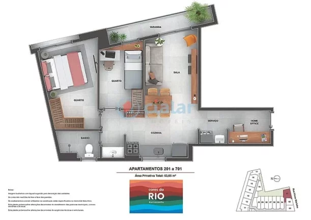 Imagem Garden à venda 1 Quarto 47.26M Centro Rio de Janeiro - RJ | Cores do Rio - Residencial Imagem Garden à venda 1 Quarto 47.26M Centro Rio de Janeiro - RJ | Cores do Rio - Residencial