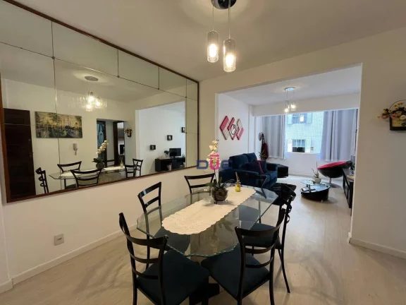 Imagem Apartamento financiável 1 quarto com vista mar. Apto em prédio esquina com a praia. 1 vaga , à venda, 65 m² por R$ 460.000 - José Menino - Santos/SP