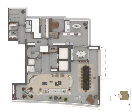 Imagem Vista Cyrela Furnished by Armani, apartamento à venda com 4 quartos em Jardim Guedala São Paulo SP, apartment for sale in São Paulo Brazil