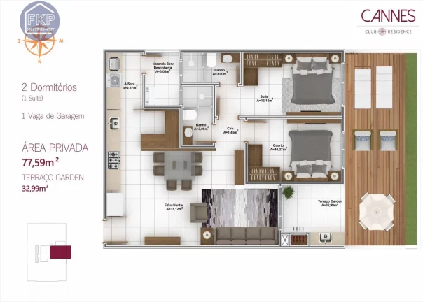 Imagem Apartamento 2 dormitórios!
