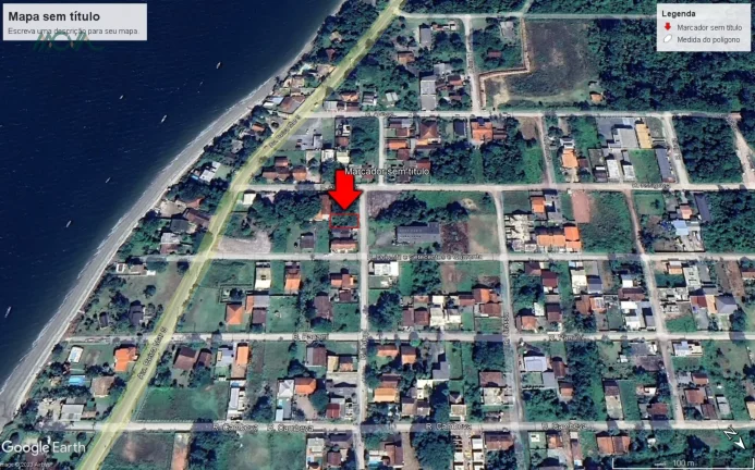 Imagem EXCELENTE terreno, aterrado e cercado. Pronto para construir, aproximadamente 200 metros da praia