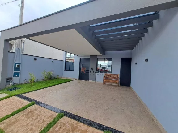 Imagem Casa semi nova com 3 dormitórios à venda, 105 m² por R$ 960.000 - Condomínio Park Real - Indaiatuba/SP