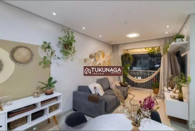 Imagem Apartamento com 3 quartos à venda, 67 m² por R$ 430.000 - Ponte Grande - Guarulhos/SP
