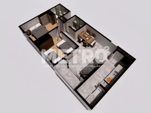 Imagem Apartamento à venda no Ed. Santa Bárbara com 02 quartos, PETROLINA - PE
