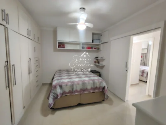 Imagem Apartamento reformado com vista, 50 metros da praia nas Pitangueiras: 3 quartos, 1 suíte, 2 salas, 3 banheiros, 1 vaga, 134m²!
