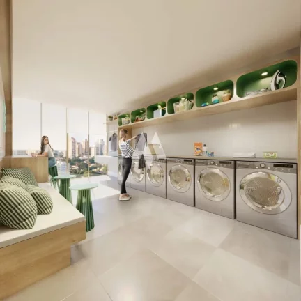 Imagem Apartamento 1 dormitório com lazer completo à venda Ponta da Praia Santos