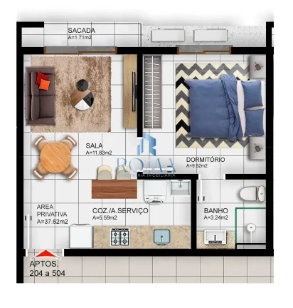 Imagem RESIDENCIAL GREY-CAMOBI