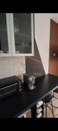 Imagem Apartamento com 25m², dispõe de 1 dormitório, 1 banheiro, sacada, cozinha integrada, mobiliado. 
...