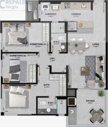 Imagem APARTAMENTO RESIDENCIAL em BALNEÁRIO RINCÃO - SC, cenrtro