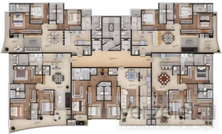 Imagem Apartamento Quadra Mar para Venda em Itajaí / SC no bairro Praia Brava de Itajaí
